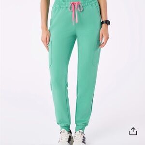 Figs scrubs uman pants cactus medium EUC